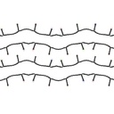 Luce filo 500 led multicolor con controller 28m