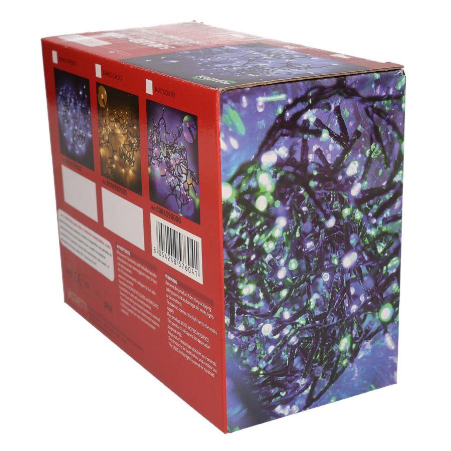 Luce filo 500 led multicolore controller cm1000 al. fissa uso esterno