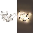 Luce filo sfera bianco 48 led bianco caldo alimentazione fissa cm ø4x120
