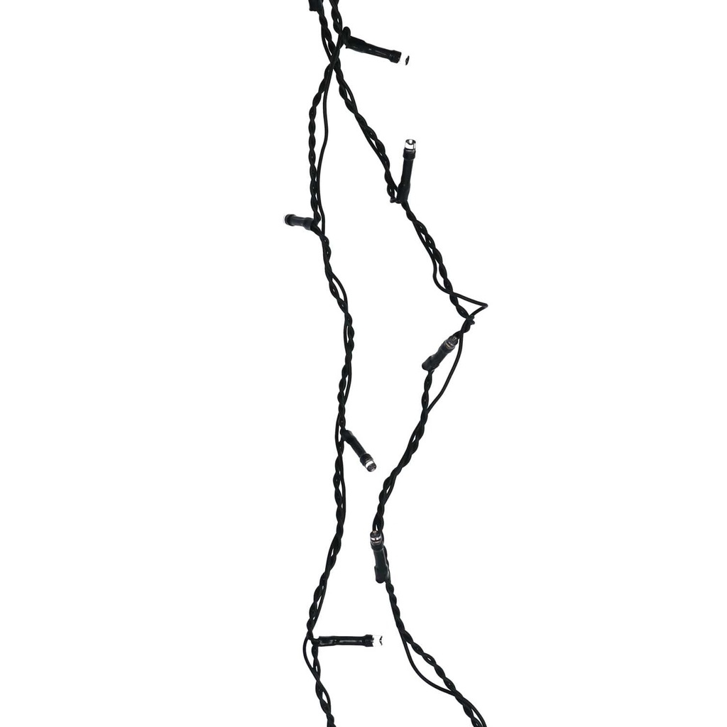 Luce filo verde 80 led 5mm bianco caldoalimentazione fissa cm0,5xh750x1