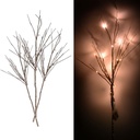 Light branches glitter gold silver 72 warm white led cm40x40h100 power supply fixed