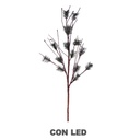 Brown branches light 48 warm white LEDs cm40x40h100 fixed power supply