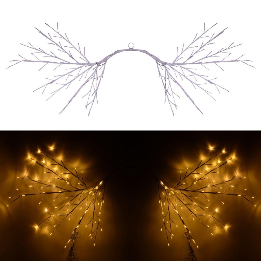 Luce ramo 144 led bianco caldo cm130x80alimentazione fissa uso esterno