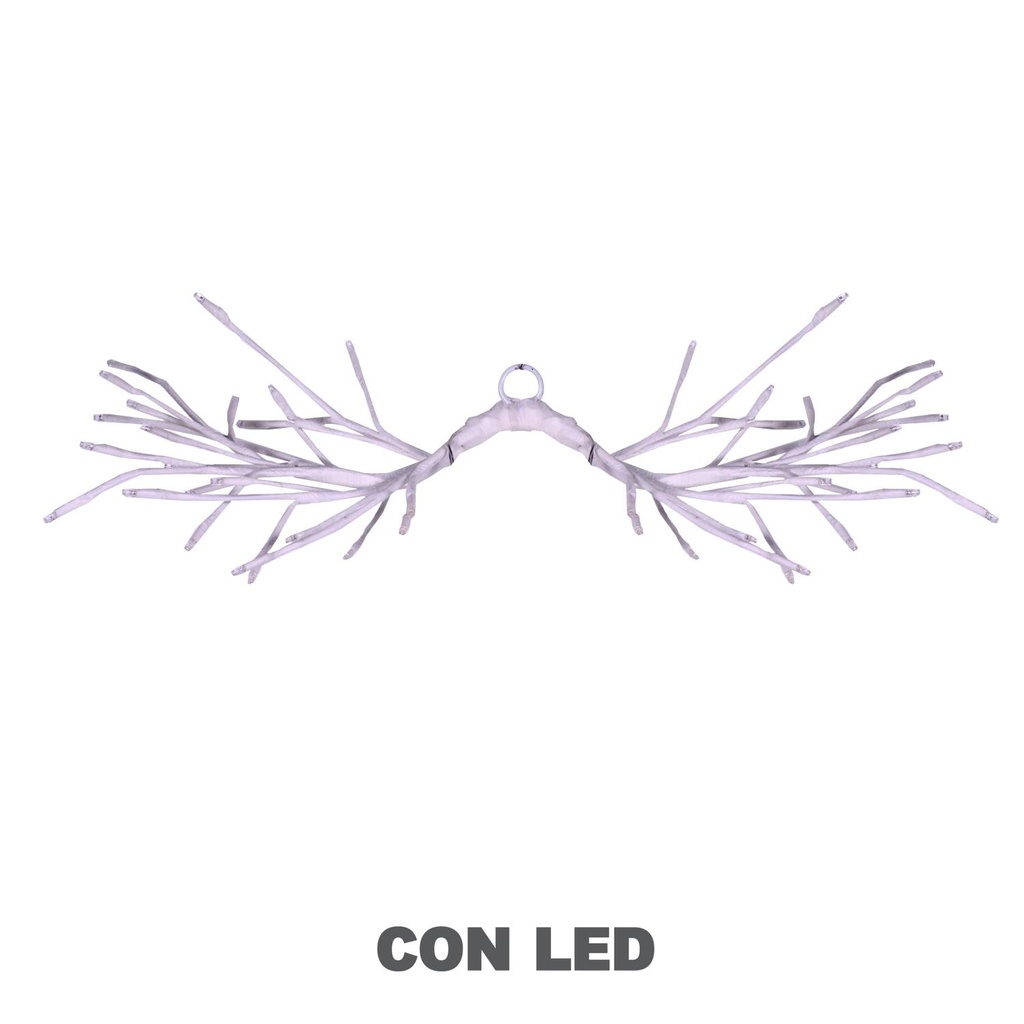 Luce ramo 48 led bianco caldo cm60x30 alimentazione fissa uso esterno