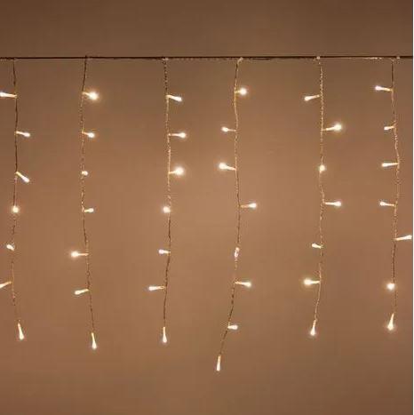 Luce tenda 200 led plastica bianco caldo cm450