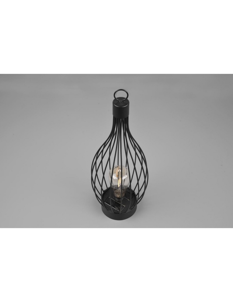 Lume Led Batterie Ricaricabili Mairana Nero Sensore IP44 Trio Lighting