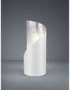 Lumetto Lampada Da Tavolo 1xE14 Frank Bianco E Argento Ø10 cm Trio Lighting