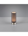 Lumetto Lampada Da Tavolo Led Touch Emir Tessuto Grigio Ø8 cm Trio Lighting