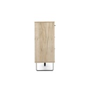 Madia 2 ante 3 cassetti colorati  rovere grigio 160x35xh.86 cm