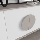 Madia Gora 180x35.6x82 cm Light Mocha con Ante Bianche