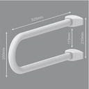 Maniglia di Sicurezza Fissa per Disabili in Alluminio Bianco  52.5 x 21 x 20 cm