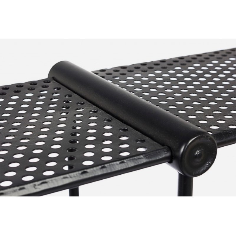 Mensola in acciaio stile Urban Antracite sei ripiani MORIZ 105,5x16,5x h105