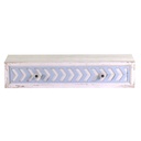 Mensola legno cipro con cassetto shabby cm 21 x 80 x h 16,5