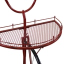 Mensola design metallo bicicletta rosso cm 64 x 33/38 x h81