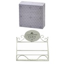 Mensola metallo paris 1 piano rettangolare cm 26,5x10h25