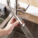 Miscelatore da cucina con doccetta estraibile a molla cromato L 35 x P 9 x H 54 cm