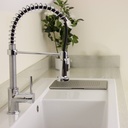 Miscelatore da cucina con doccetta estraibile a molla cromato L 35 x P 9 x H 54 cm