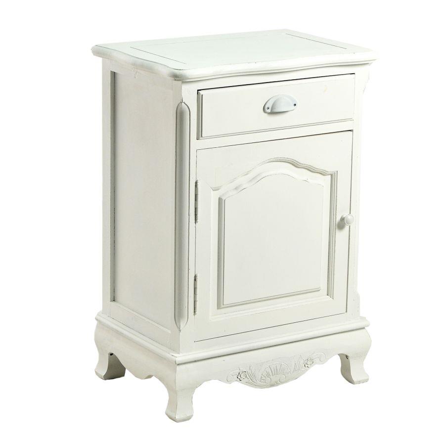 Mobile Basilea 1 anta 1 cassetto bianco cm 72 h