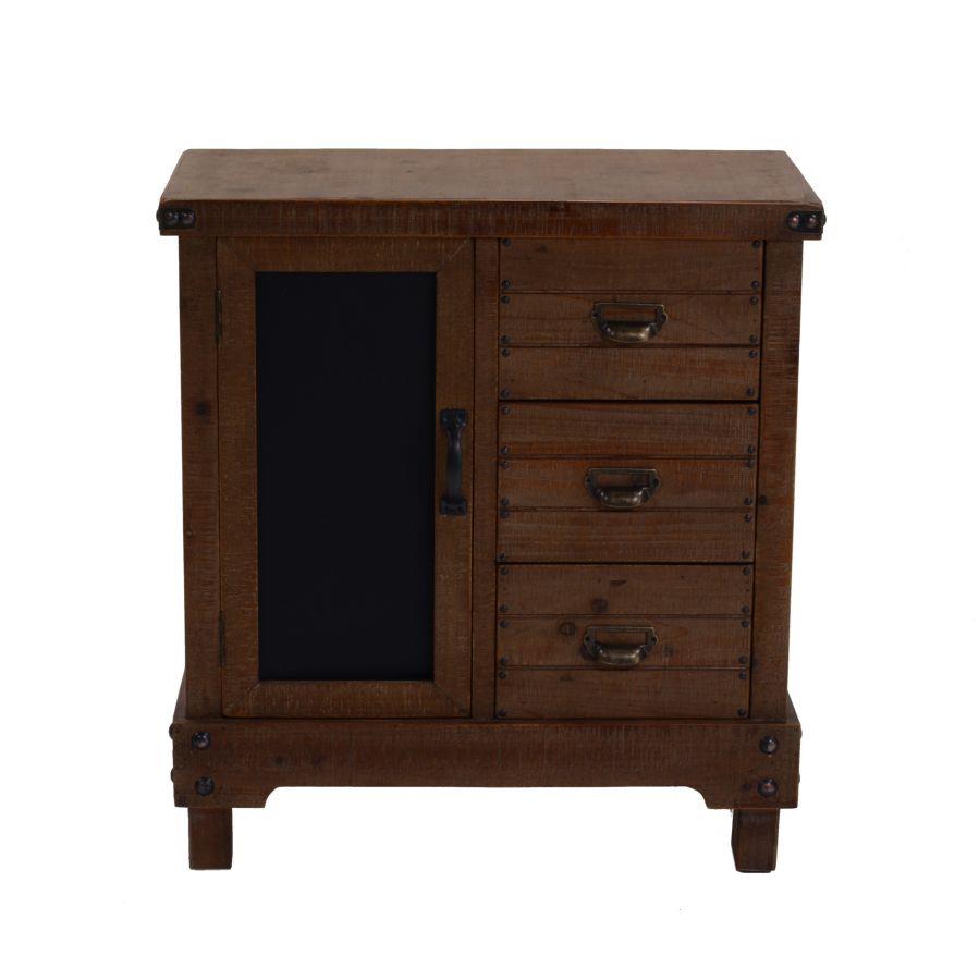 Mobile basso  soggiorno cucina noce country cm 70 x 35 x 76 h