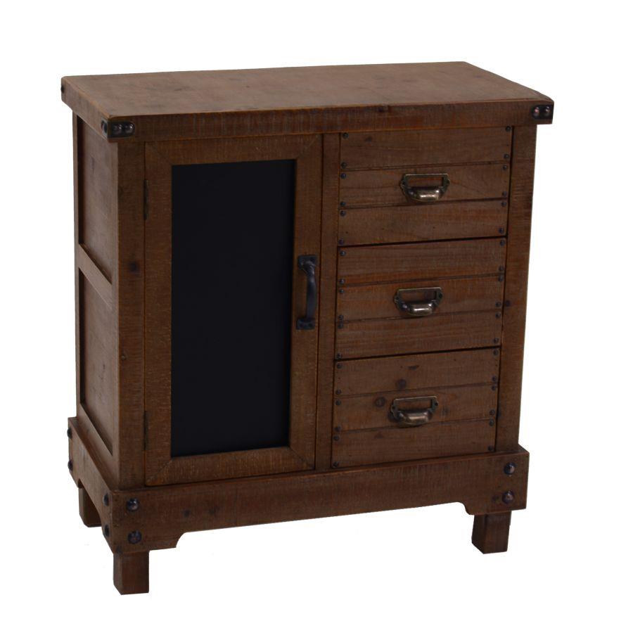 Mobile basso  soggiorno cucina noce country cm 70 x 35 x 76 h