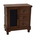 Mobile basso  soggiorno cucina noce country cm 70 x 35 x 76 h