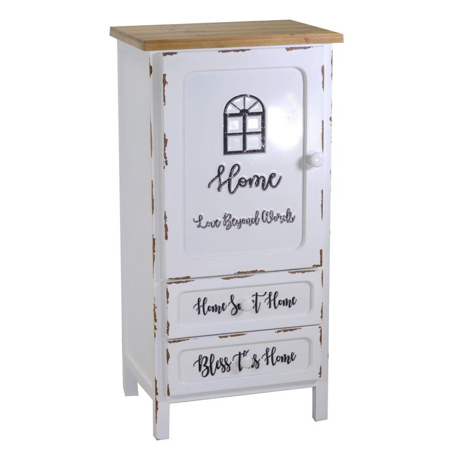 Cassettiera Breslavia 1 anta e 2 cassetti cm50x38xh100