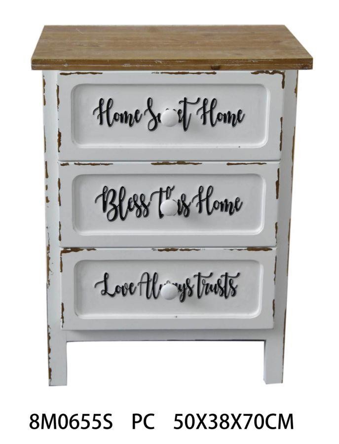 Cassettiera Breslavia 3 cassetti cm50x38xh70