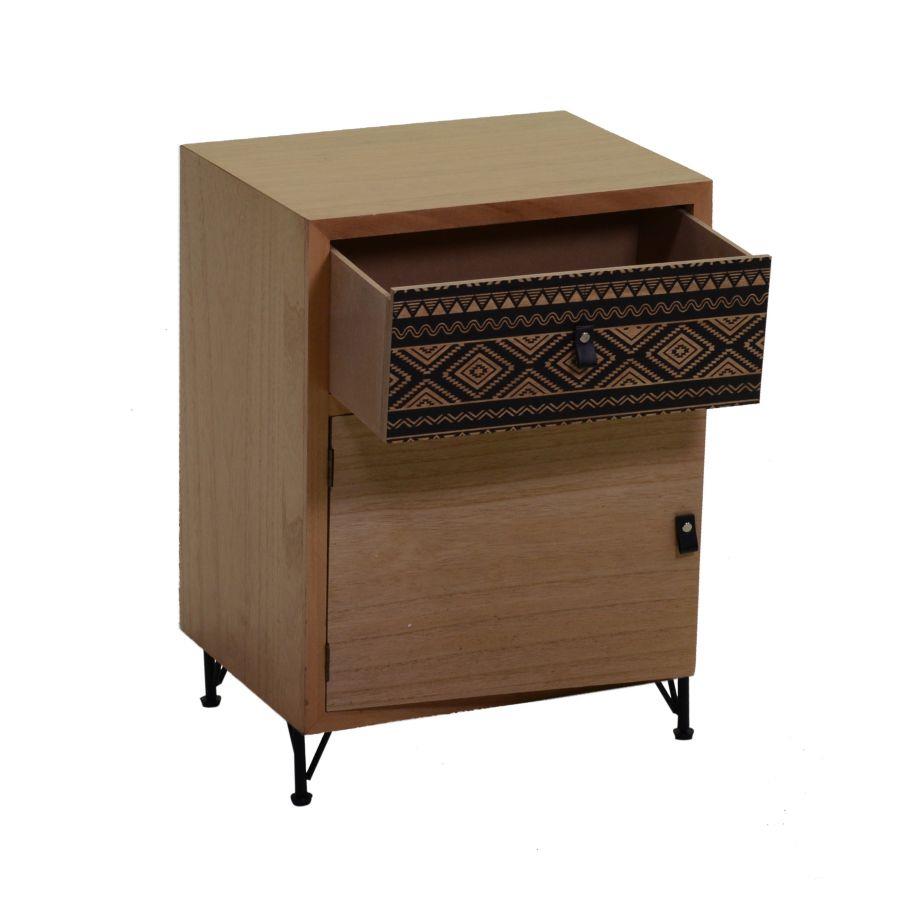 Mobile budapest comodino 1 cassetto + 1 anta cm40x30 x h61