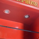Mobile cabina telefonica rosso  h180 cm