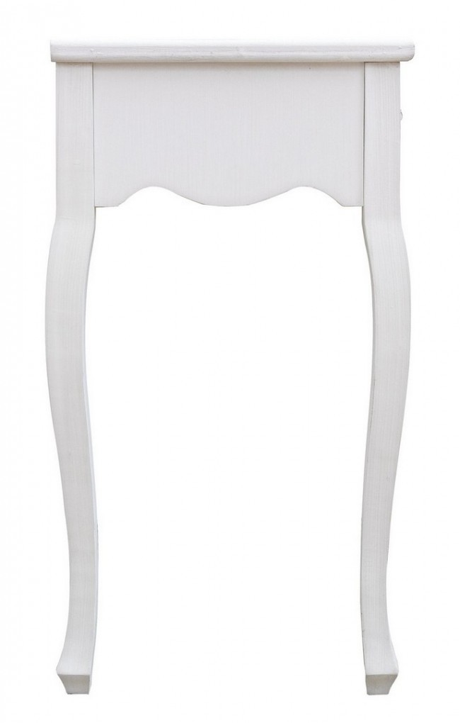 Mobile consolle 2 cassetti legno bianco Blanc cm 80 x 40 x 75