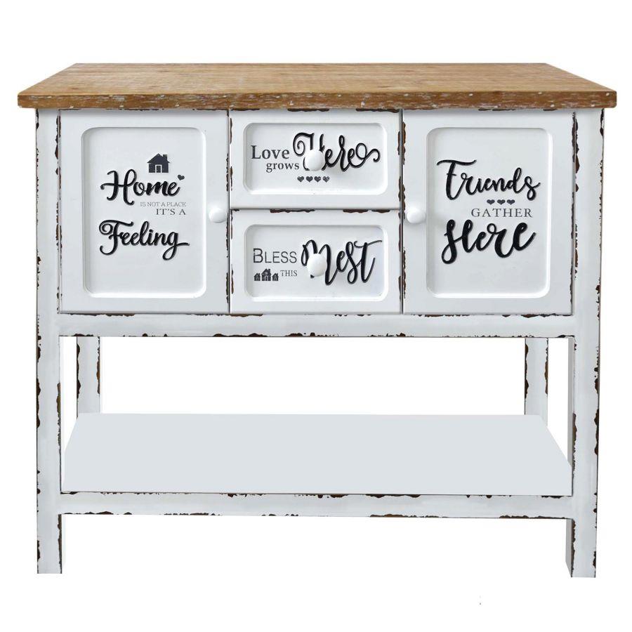 Mobile consolle breslavia home 2 ante + ripiano cm100x40x h92