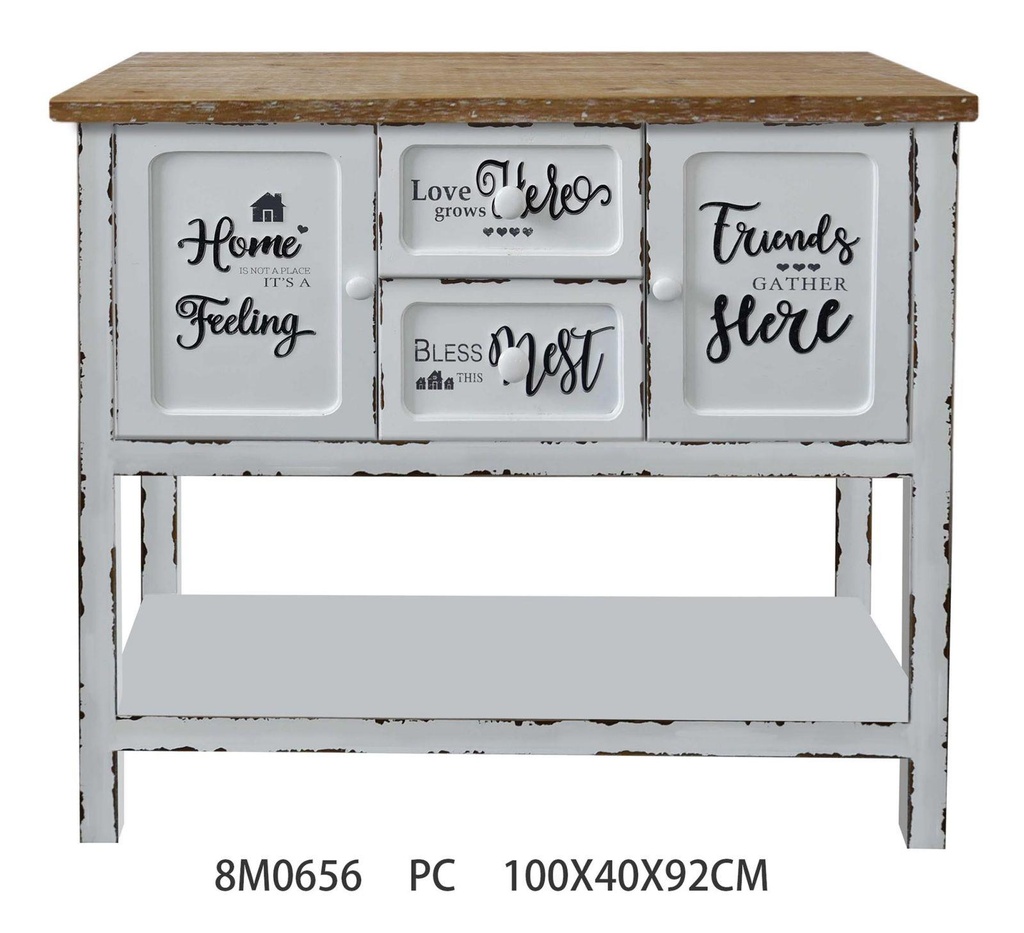 Mobile consolle breslavia home 2 ante + ripiano cm100x40x h92