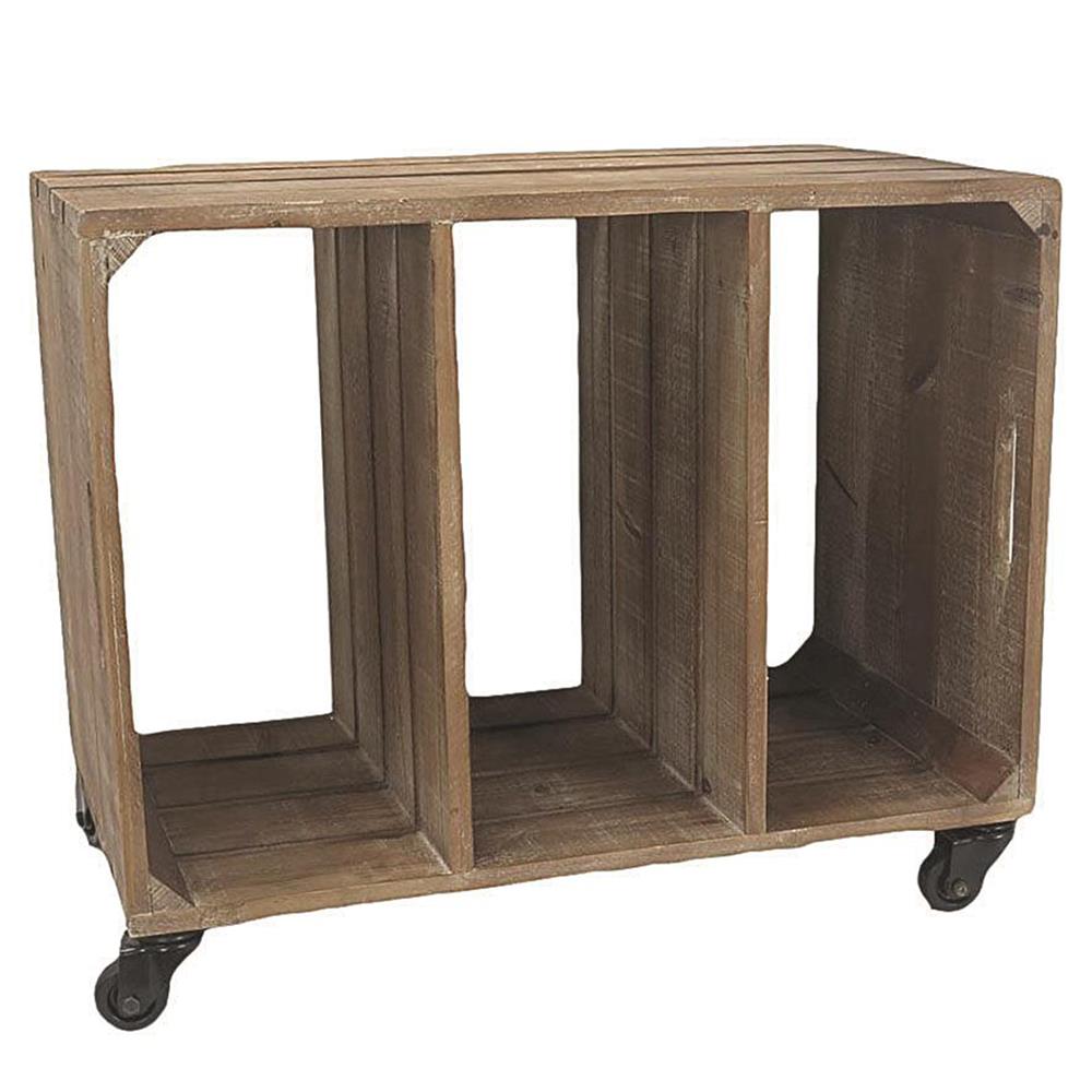 Mobile Consolle con ruote e 3 scomparti