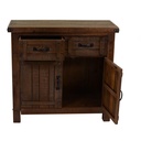 Mobile da soggiorno con 2 cassetti 2 ante noce country 85x36xh.80 cm