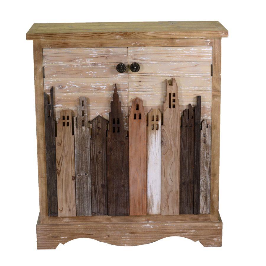 Mobile in legno a due ante h100 cm