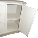 Mobile legno grezzo shabby 4 cassetti + 1 anta cm 44 x 84 x h 87