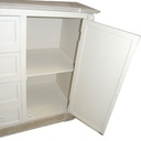 Mobile legno grezzo shabby 4 cassetti + 1 anta cm 44 x 84 x h 87