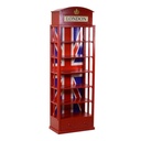 Mobile Libreria rosso 6 ripiani 1 cassetto cm48x27xh146