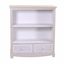 Mobile libreria 2 piani più 2 cassetti 85x35x95h cm