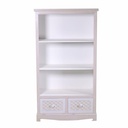 Libreria Lubecca 3 ripiani e 2 cassetti cm72x37xh130