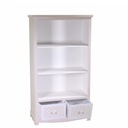 Libreria Lubecca 3 ripiani e 2 cassetti cm72x37xh130