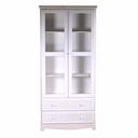 Mobile lubecca vetrina 2 ante+2 cassetti cm 82,5x35,5h180