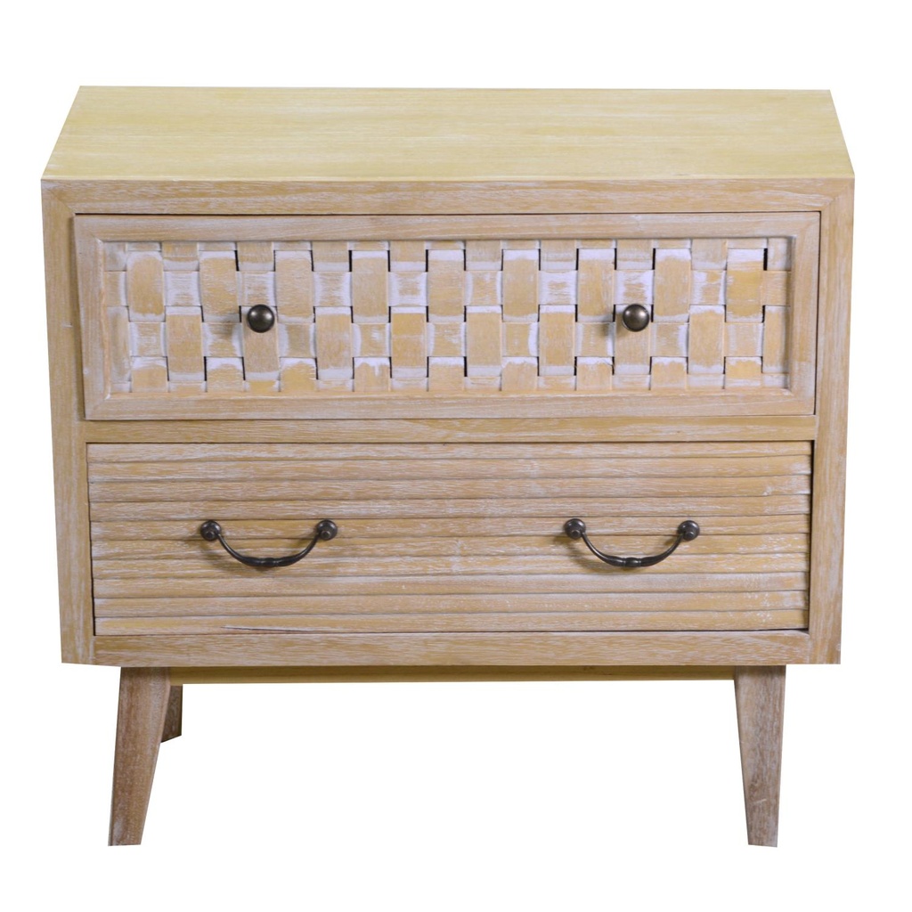 Ljubljana furniture 2 natural drawers cm65x30h60