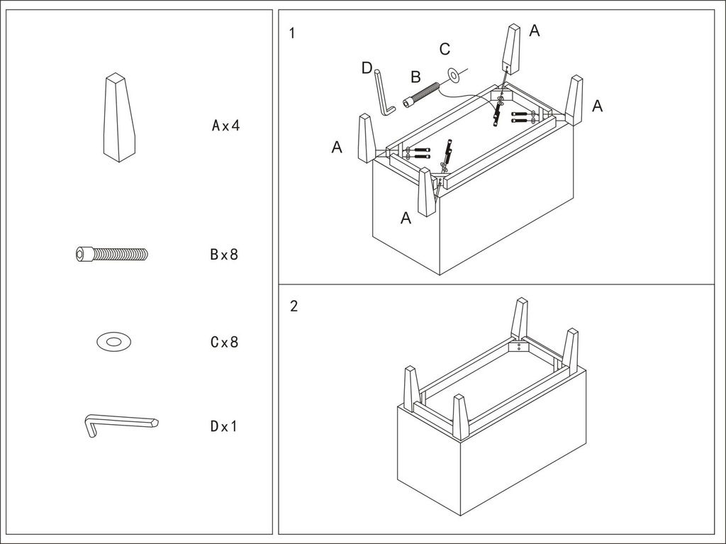 Ljubljana furniture 2 natural drawers cm65x30h60