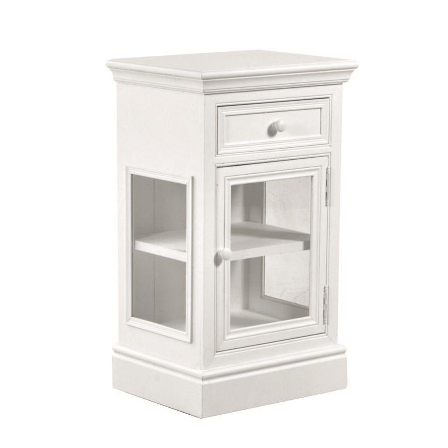 Nantes display cabinet 1 door + 1 drawer cm43,5x33,5h73,5