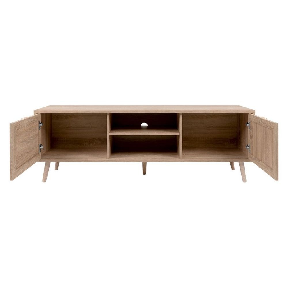 Mobile porta TV Bali 56A 2 ante effetto vimini