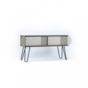 Mobile porta tv noce nero industrial urban cm cm 106 x 30 x 48 h