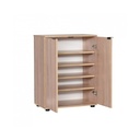 Mobile scarpiera multiuso 2 ante ripiani  sonoma  60x34xh.78 cm