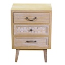 Mobile soggiorno 3 cassetti naturale 44,5x30x63,5h cm