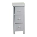 Mobiletto Eleonora bianco 3 cassetti cm 25x28h58